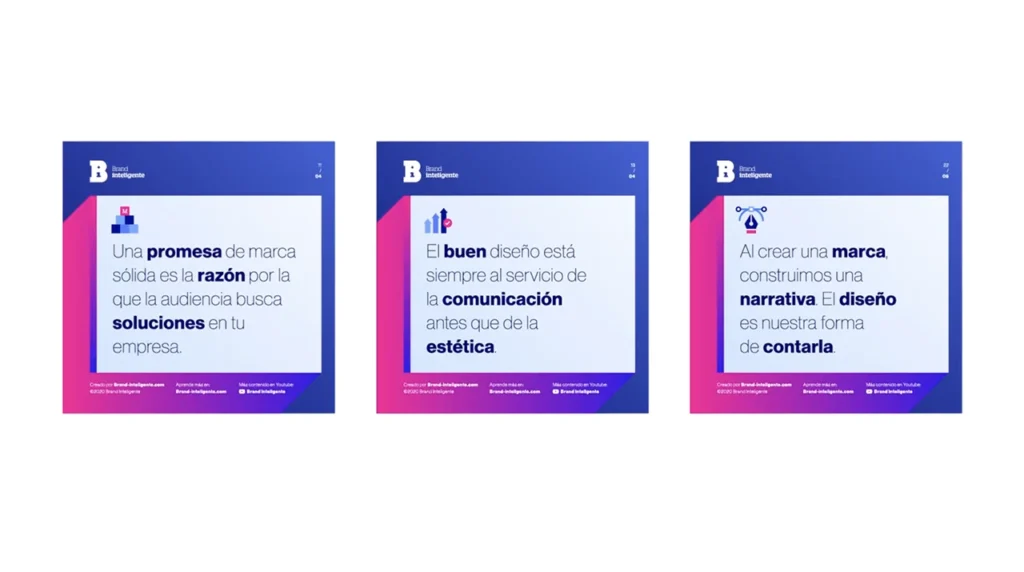 Brand inteligente: Lenguaje de marca del concepto de marca